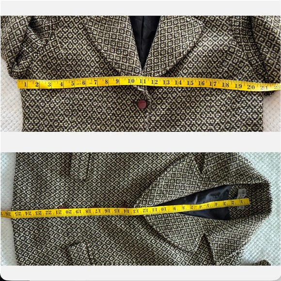 A&K Designs Wool-Blend Jacquard Blazer XL - Picture 5 of 7